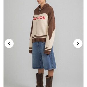 NWT Elwood flag zip up hoodie